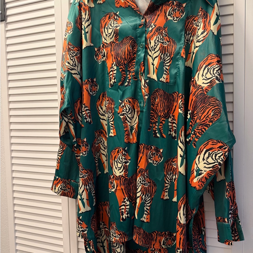 Dressed in Lala Green Tiger Tunic - Picture 3 of 3